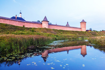Fototapeta premium Monastery of Saint Euthymius in Suzdal. gold ring of Russia