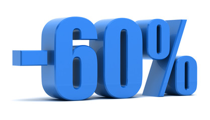 60 percent discount 3d text