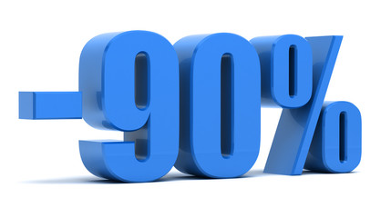 90 percent discount 3d text
