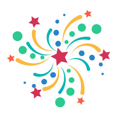 Fireworks vector icon isolated