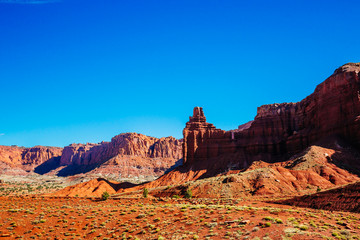 Chimney Rock, Capital Reef National Park, Utah, USA