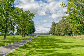 Rotunda and flagpole Bannockburn.