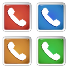 ikona kwadratowy plastikowy przycisk wektor