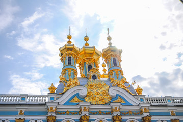 domes of Tsarskoye Selo in St. Petersburg