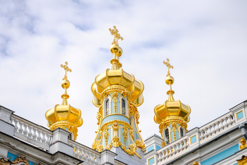 domes of Tsarskoye Selo in St. Petersburg