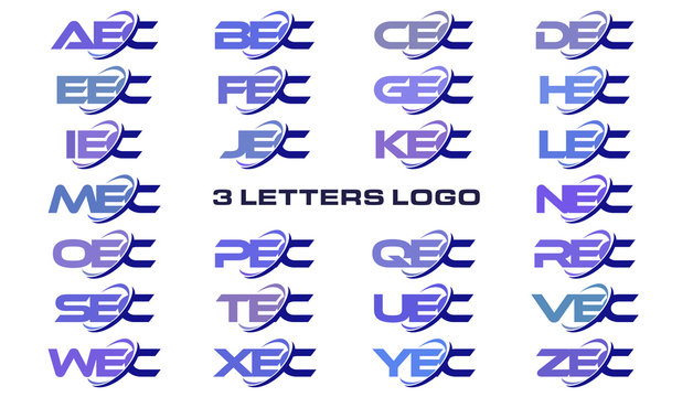 3 letters modern generic swoosh logo AEC, BEC, CEC, DEC, EEC, FEC, GEC, HEC, IEC, JEC, KEC, LEC, MEC, NEC, OEC, PEC, QEC, REC, SEC, TEC, UEC, VEC, WEC, XEC, YEC, ZEC