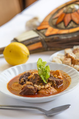 beef stew moroccan style - menu