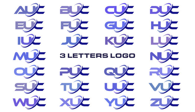 3 letters modern generic swoosh logo AUC, BUC, CUC, DUC, EUC, FUC, GUC, HUC, IUC, JUC, KUC, LUC, MUC, NUC, OUC, PUC, QUC, RUC, SUC, TUC, UUC, VUC, WUC, XUC, YUC, ZUC
