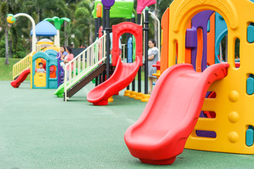 Fototapeta na wymiar Colorful playground for kids