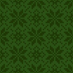 Winter Holiday knitted seamless pattern 