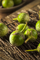 Raw Green Thai Eggplants © Brent Hofacker