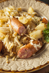 Homemade German Sausage and Sauerkraut