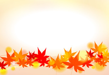 autumn maple wave background