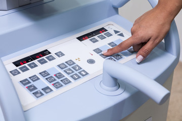 Control panel of medical machine