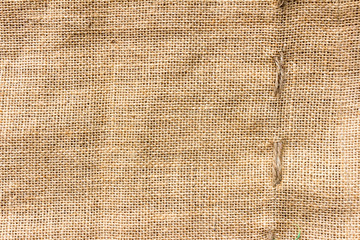 Fototapeta na wymiar Natural sack texture brown canvas fabric design