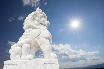 Fototapeta premium stone lion