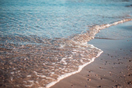 Fototapeta Calm Evening Surf At Black Sea