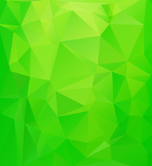 Obraz na płótnie Canvas Green Polygonal Mosaic Background, Creative Design Templates