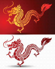 Chinese dragon vector