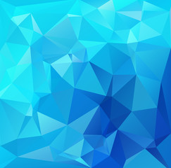 Blue Polygonal Mosaic Background, Creative Design Templates