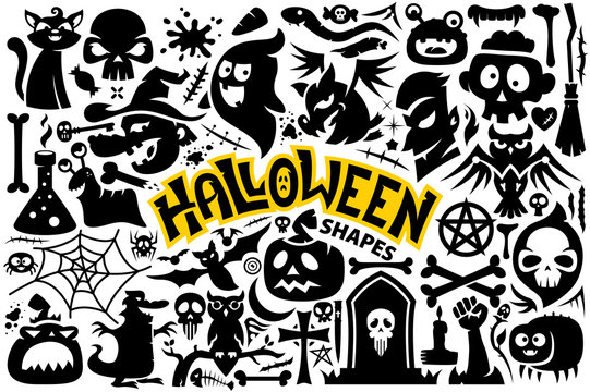 Halloween Vector Shapes Collection