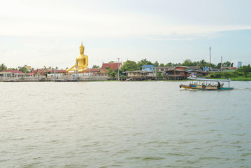 Fototapeta premium Waterfront community in Thailand