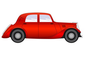Fototapeta premium Coupe - vintage model of car