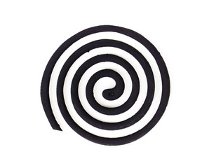 Mosquiito coil on white background