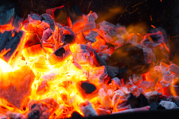 live coals