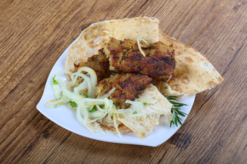 Vegetarian potato kebab