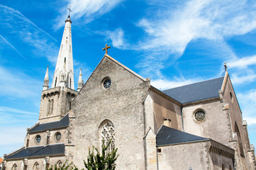 Fototapeta premium Bouin. Eglise Notre Dame, Vendée, Pays de Loire 