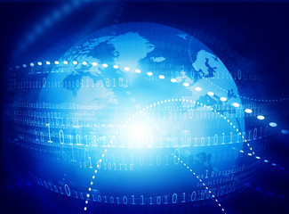 Obraz premium Internet communication background. 3d render