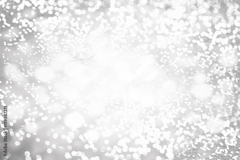 Canvas Prints ..defocused bokeh light, shimmering blur spot lights on silver a