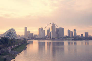 The landscape of the beautiful city of Singapore