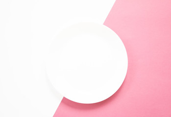 Blank white dish
