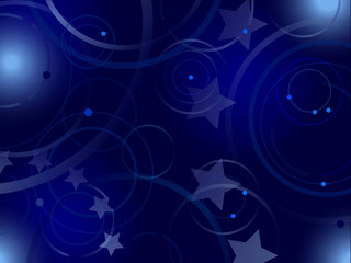 Abstract blue background with elements of European Union flag