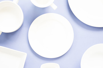 blank white dish