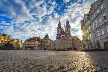 Fotobehang Old town square, Prague, Czech Republic © Noppasinw