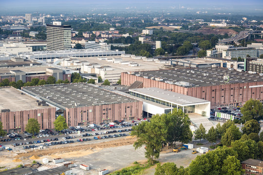 Koelnmesse buildings in Koln where international fairs take plac