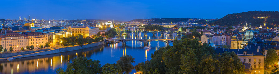 Fototapeta na wymiar Prague panorama city skyline