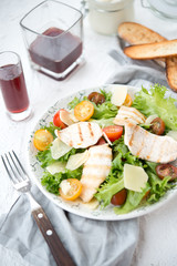 Classical Caesar Salad with chicken
