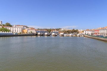 Fototapeta na wymiar Vista Panorâmica de Tavira no Algarve 