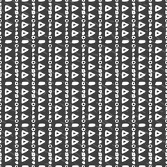 Geometric monochrome seamless pattern