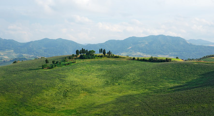 Rural Italian landscape in Tuscany