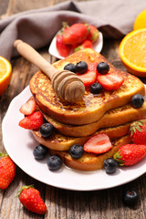 french toast and berry