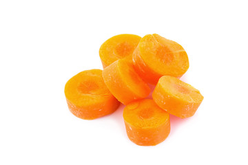 Carrot vegetable on white background