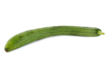 Snake gourd on white background