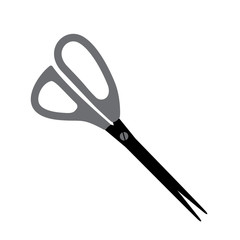 Isolated on white background scissors icon - vector