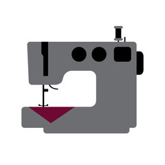 Isolated tailor machine icon - vector