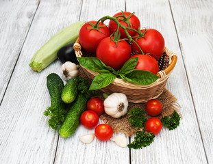 Fresh summer vegetables